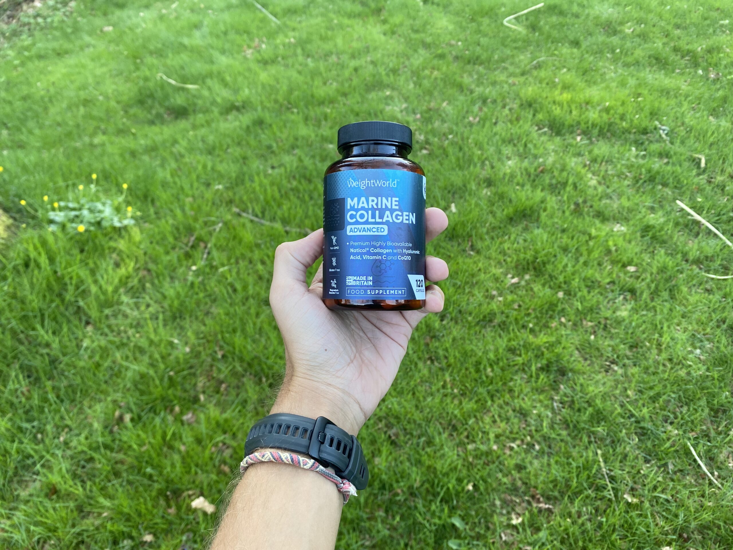 WeightWorld Marine Collagen Advanced - Græs i baggrund - Bred format