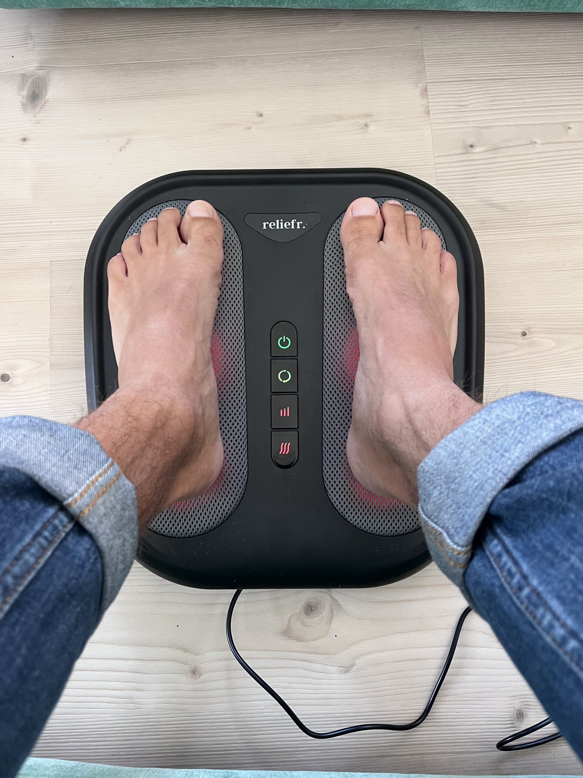 Reliefr Fodlux Pro - Fodmassage til fødder - set oppefra