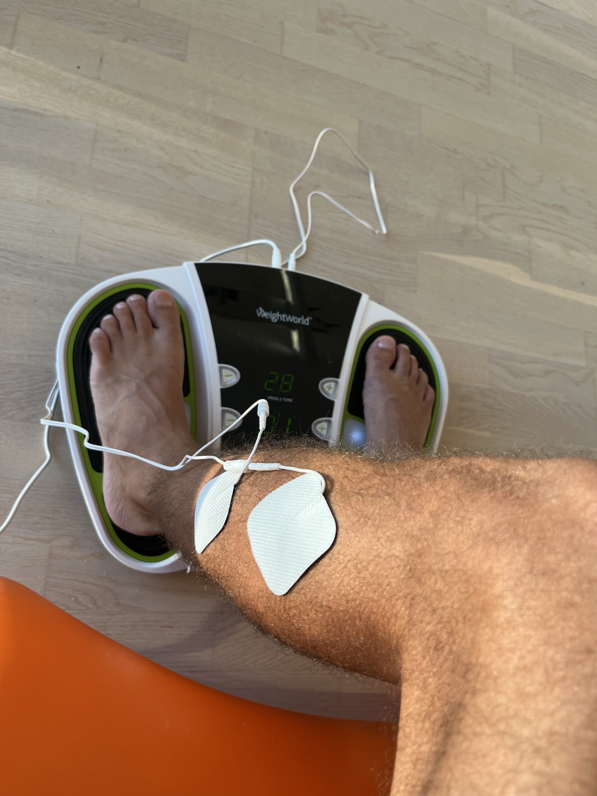 WeightWorld Cirkulationstræner - Med Elektroder - Set Oppefra