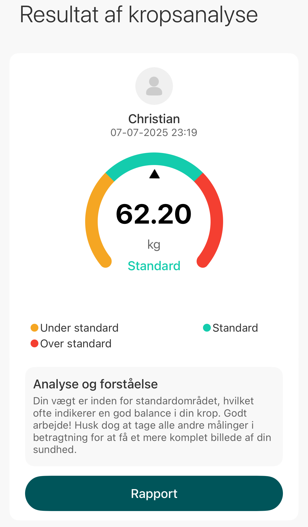 Vellafit Kropsscanner - App På Telefon - Kropsanalyse