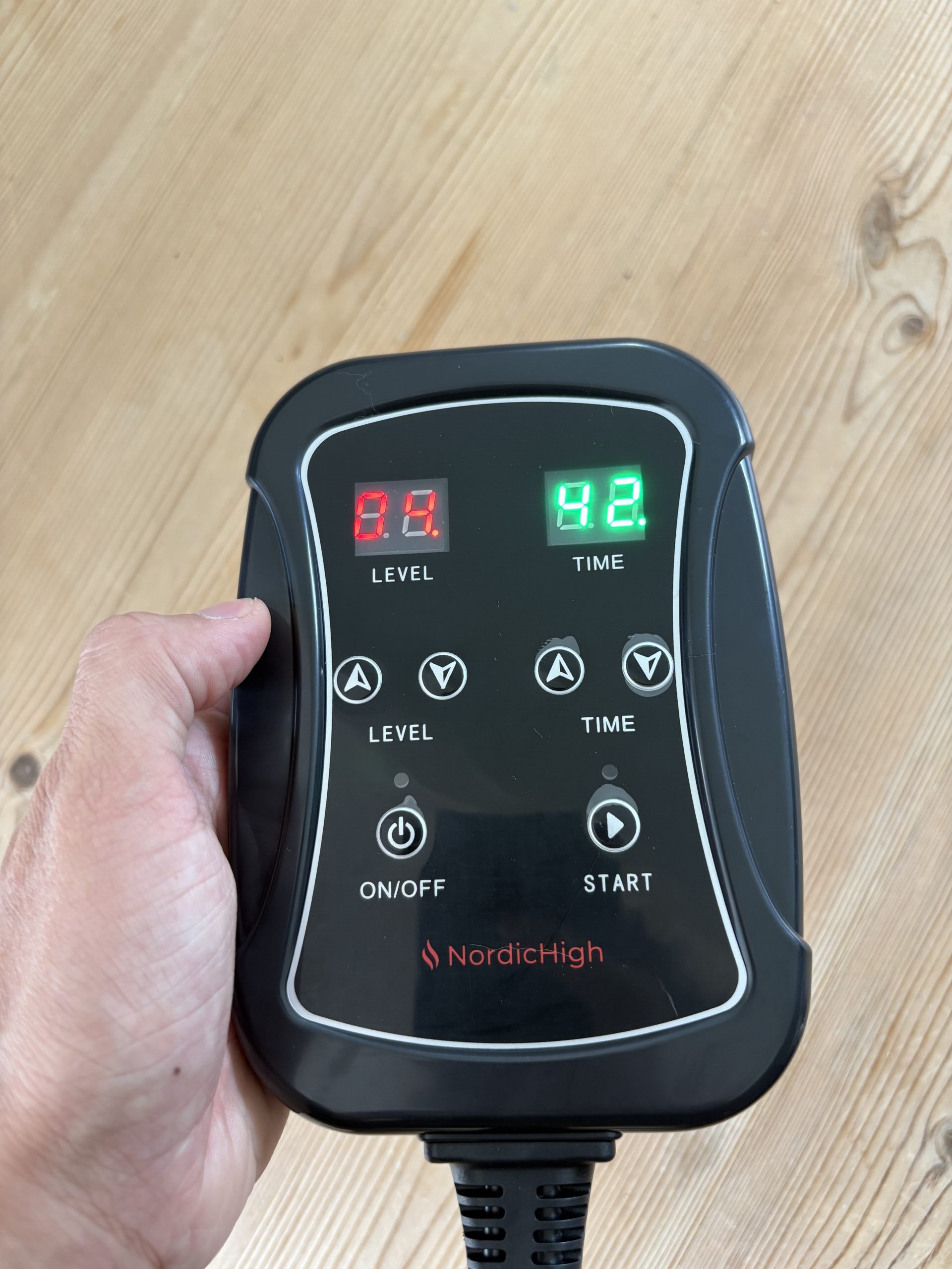 NordicHigh Infrarød Saunatæppe - Pro - Styring 03