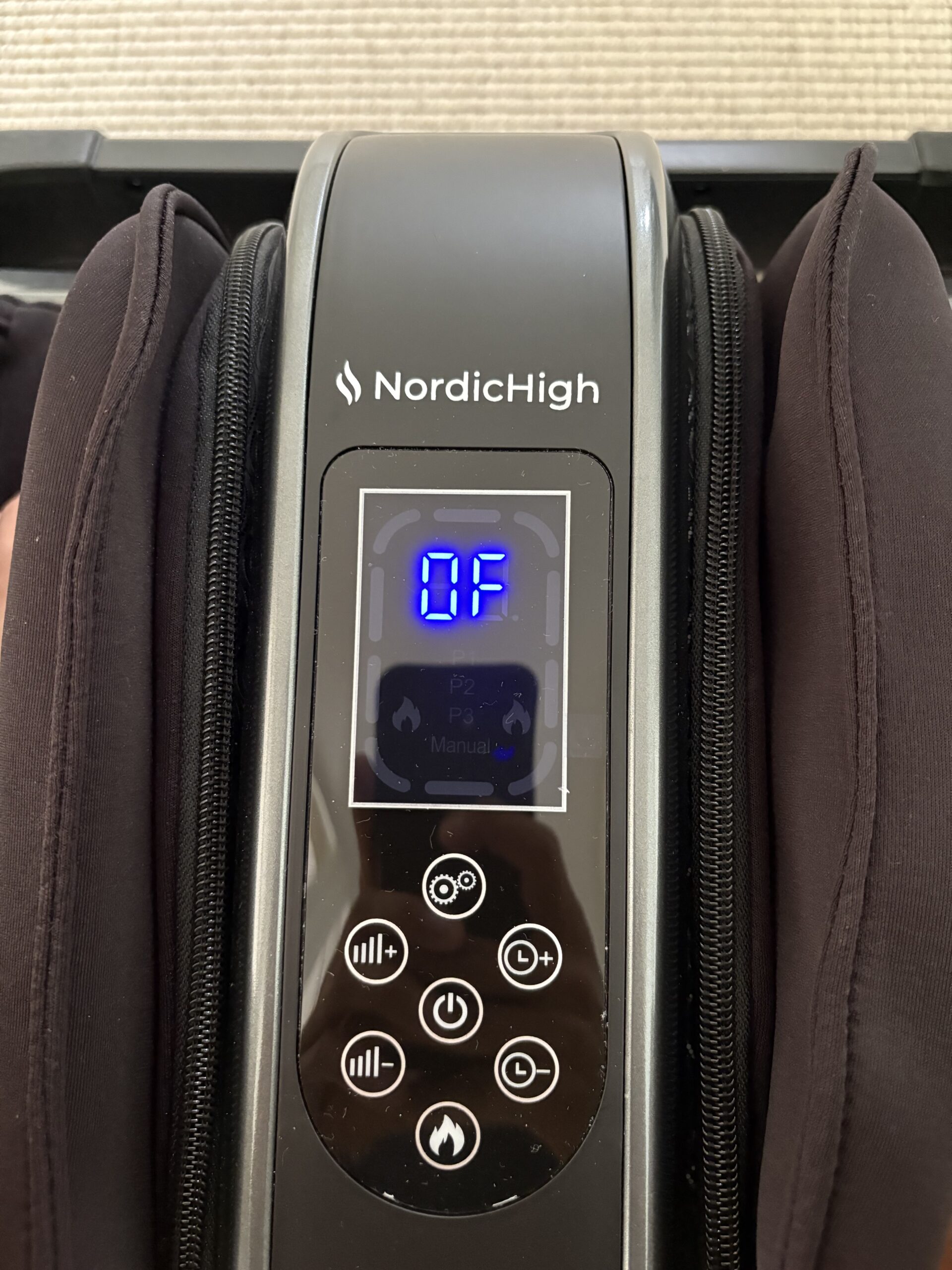 NordicHigh Fodmassager Pro - Display