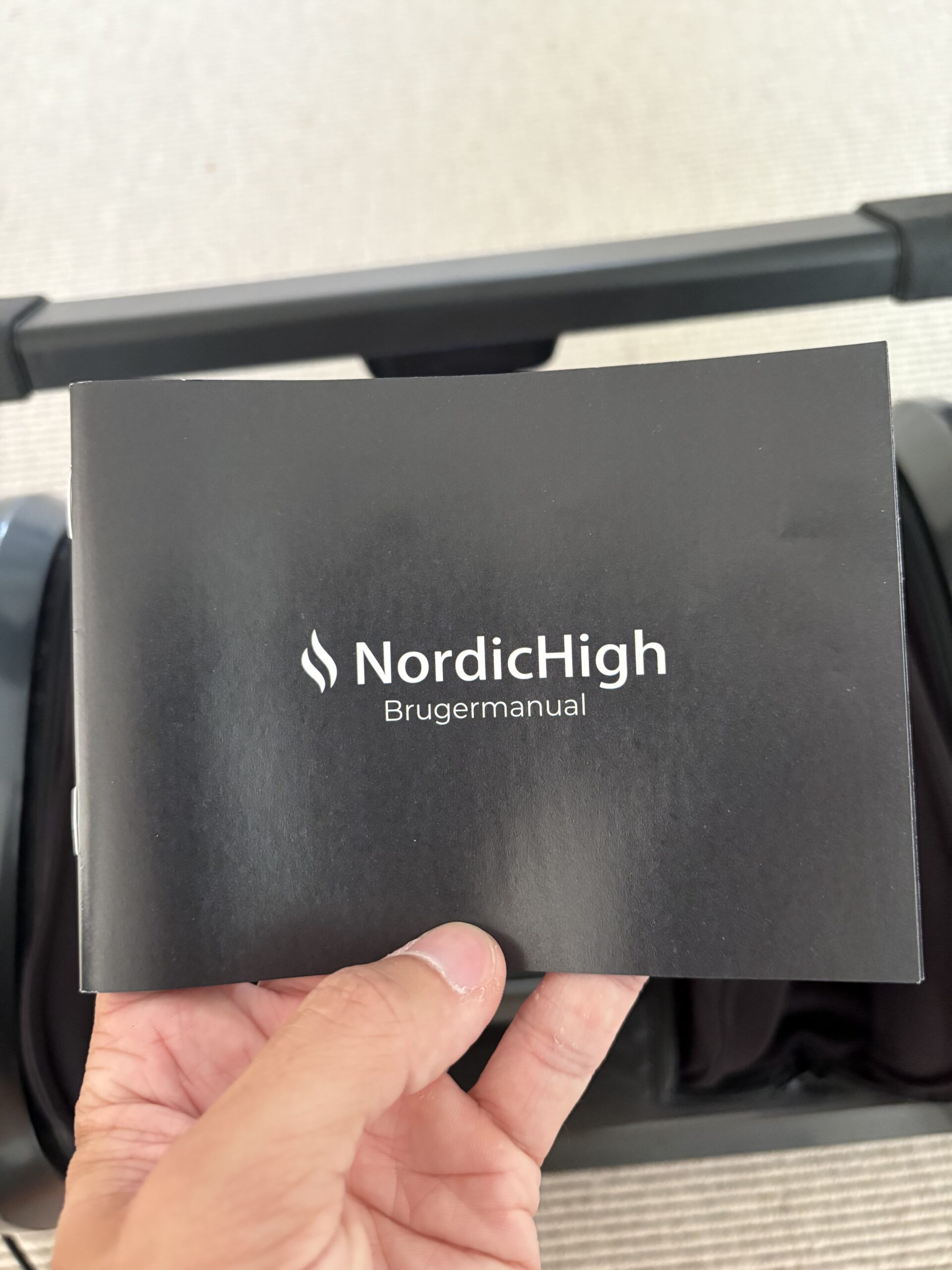 NordicHigh Fodmassager Pro - Brugermanual - Sort